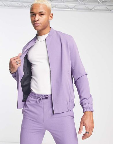 Bomber d'ensemble habillé - Lavande - Asos Design - Modalova