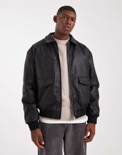 Bomber en similicuir - Asos Design - Modalova