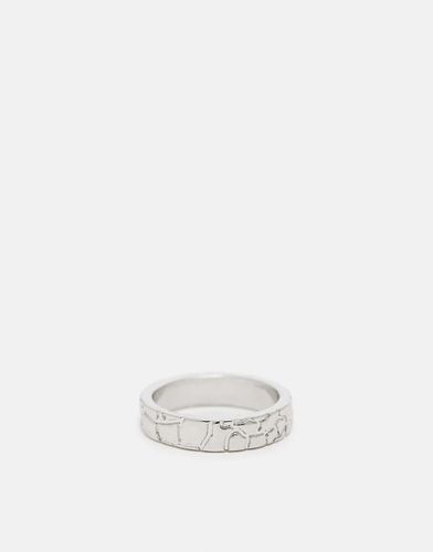 Bague texturée effet fondu - Asos Design - Modalova