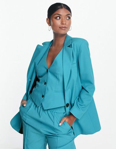 Blazer de costume slim droit - Paon - Asos Design - Modalova