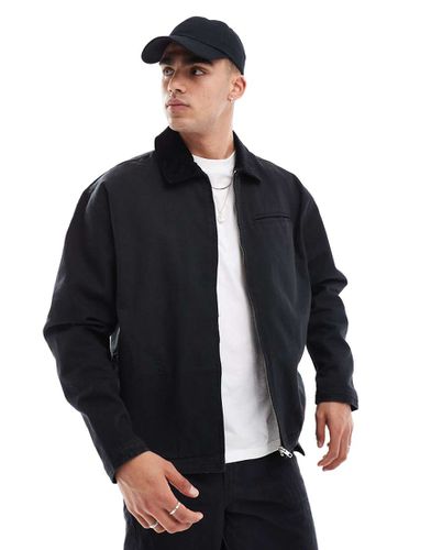 Blouson Harrington oversize avec col en velours côtelé - Asos Design - Modalova