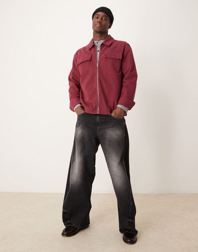 Blouson Harrington - Bordeaux - Asos Design - Modalova