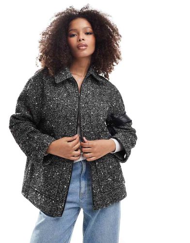 Blouson Harrington texturé avec col - Asos Design - Modalova