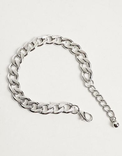Bracelet avec maillons gourmette estampés - Asos Design - Modalova