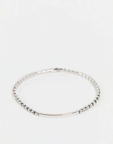 Bracelet pavé de cristaux avec barre - Asos Design - Modalova