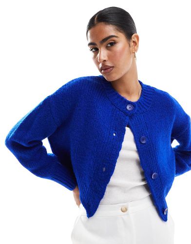 Gilet ras de cou en maille ample - Cobalt - Asos Design - Modalova