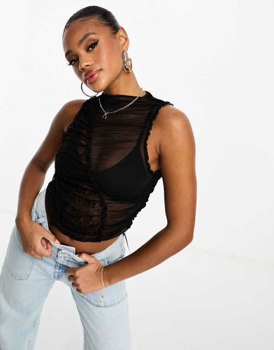 Débardeur en tulle et dentelle - Asos Design - Modalova