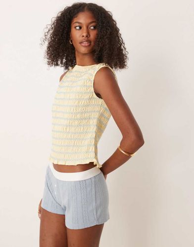 Dbardeur fronc  surpiqres contrastantes - Asos Design - Modalova