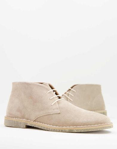 Desert boots en daim - Taupe - Asos Design - Modalova