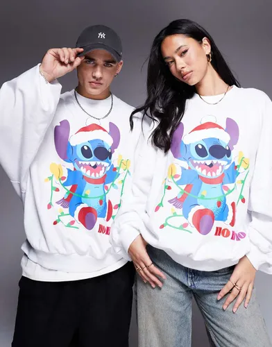 Disney - Sweat ultra oversize avec imprimé Stitch de Noël sur le devant - Asos Design - Modalova