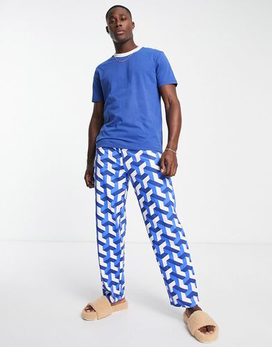 Ensemble de pyjama avec pantalon et t-shirt avec imprimé - Asos Design - Modalova