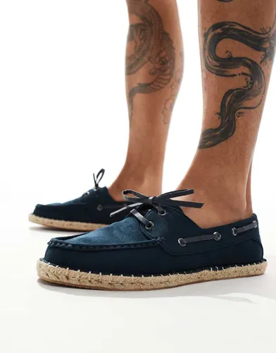 Espadrilles style chaussures bateau en toile - Asos Design - Modalova