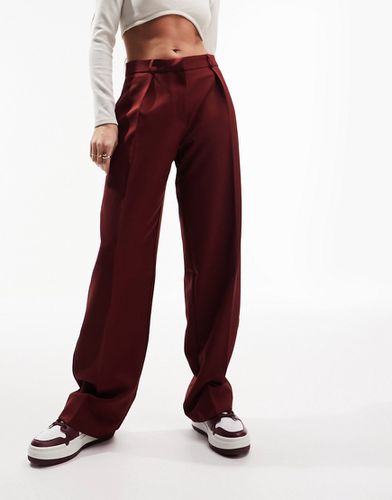 Everyday - Pantalon masculin fluide - Bordeaux - Asos Design - Modalova