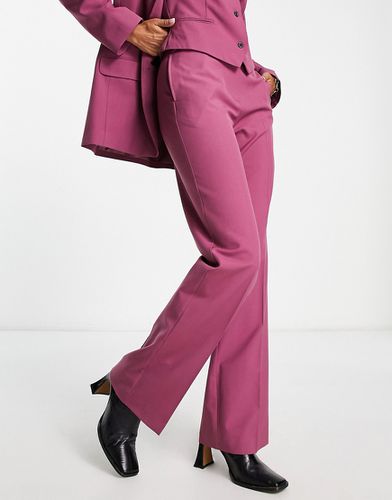 Hourglass - Mix & Match - Pantalon de tailleur coupe droite slim - Prune - Asos Design - Modalova
