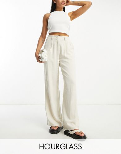 Hourglass - Pantalon dad en lin - Taupe - Asos Design - Modalova