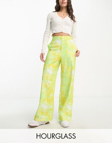 Hourglass - Pantalon droit à petit imprimé fluo - Asos Design - Modalova