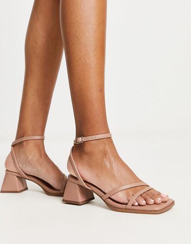 Hastings - Sandales à talon carré mi-haut - Beige - Asos Design - Modalova