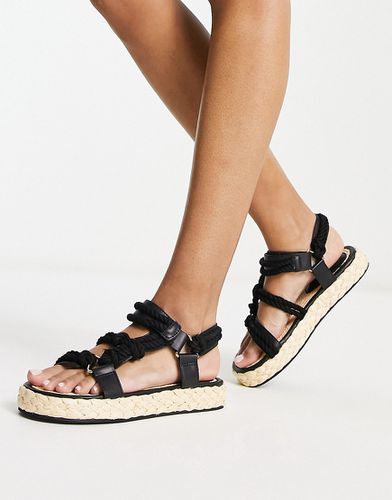 Jagger - Espadrilles avec cordes - Noir - Asos Design - Modalova