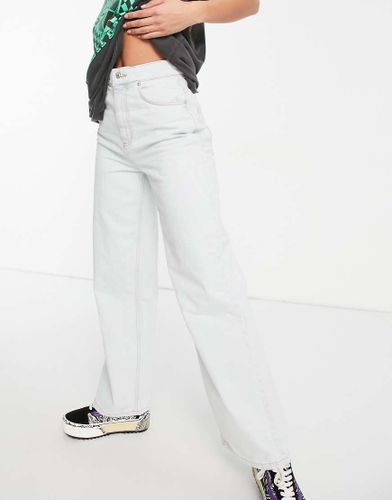 Jean dad décontracté à taille haute en coton mélangé - Blanc antique - MBLUE - Asos Design - Modalova