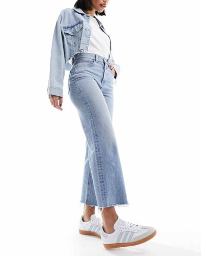 Jean droit stretch confortable et court - moyen clair - Asos Design - Modalova