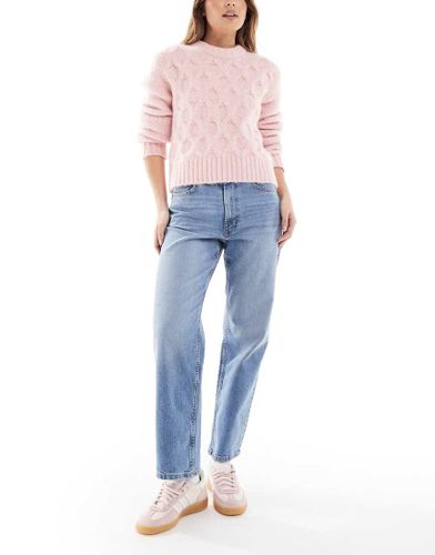 Jean droit longueur cheville - moyen - Asos Design - Modalova