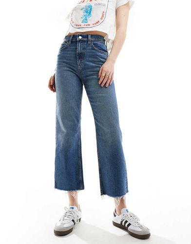 Jean droit stretch confortable et court - moyen foncé - Asos Design - Modalova