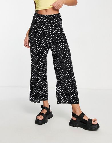 Jupe-culotte ample et plissée à pois - Noir et blanc - Asos Design - Modalova