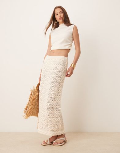 Jupe longue en maille - cru - Asos Design - Modalova