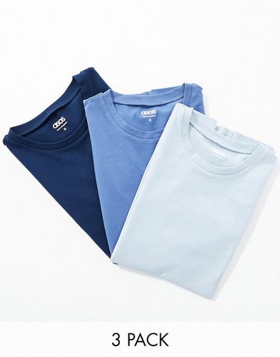 Lot de 3 t-shirts ras de cou moulants - Multiples couleurs - Asos Design - Modalova