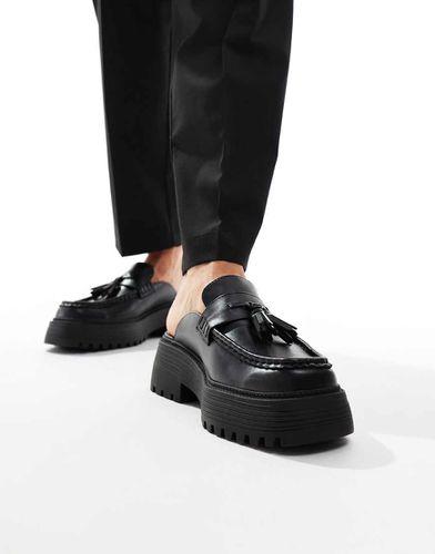 Mocassins chunky ouverts à l'arrière à franges - Asos Design - Modalova