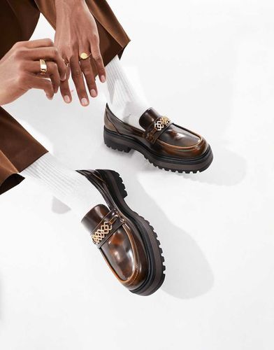 Mocassins en similicuir à semelle chunky - Asos Design - Modalova