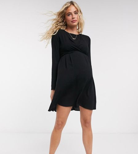 ASOS DESIGN Maternity - Robe portefeuille courte d'allaitement à manches longues - ASOS Maternity - Modalova