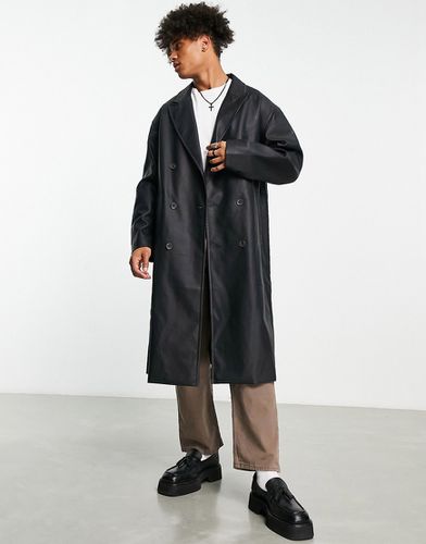 Manteau ultra oversize en imitation cuir - Asos Design - Modalova