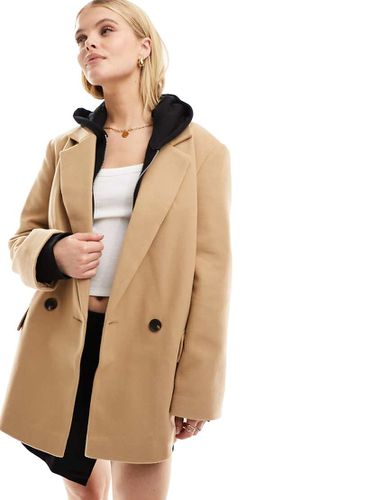 Manteau blazer à double boutonnage - Camel - Asos Design - Modalova