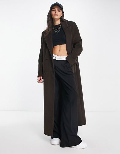 Manteau coupe dad - Chocolat - Asos Design - Modalova