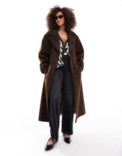 Manteau habillé bicolore - Champignon/ - Asos Design - Modalova