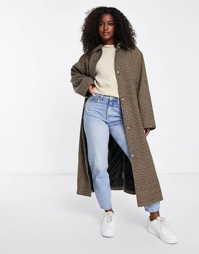 Manteau habillé coupe boyfriend à carreaux en laine mélangée - Asos Design - Modalova