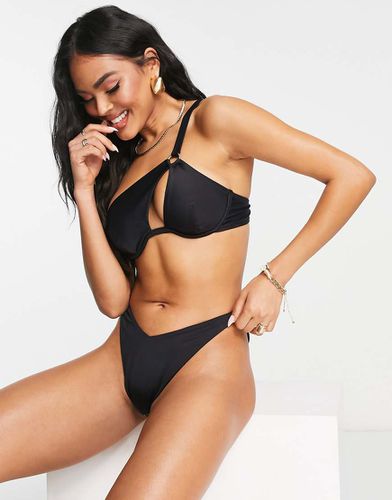 Mix and Match - Haut de bikini asymétrique à armatures souples - Asos Design - Modalova