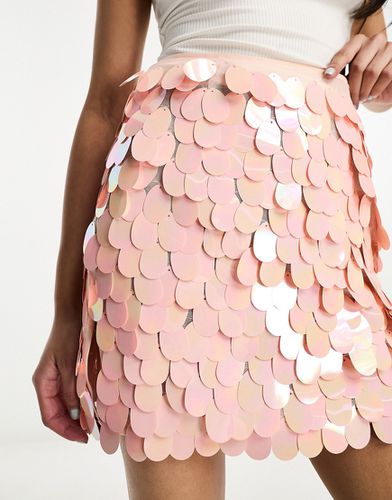 Mini-jupe ornée de sequins - Asos Design - Modalova