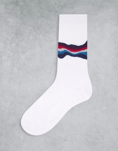 Socquettes motif ondulé dans les tons des années 70 - Asos Design - Modalova