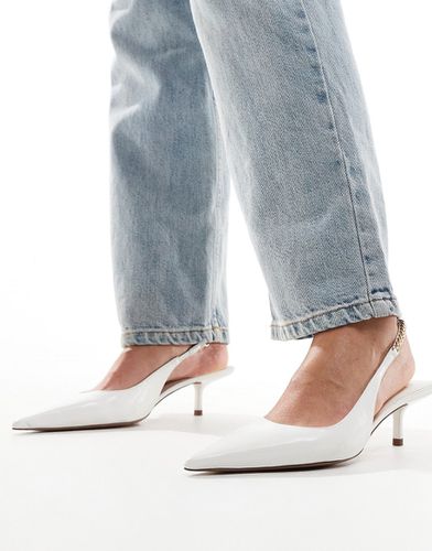 Sharp - Chaussures à petit talon avec bride chaîne à l'arrière - Asos Design - Modalova
