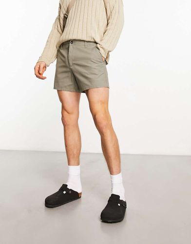 Short chino slim court - Kaki clair - Asos Design - Modalova