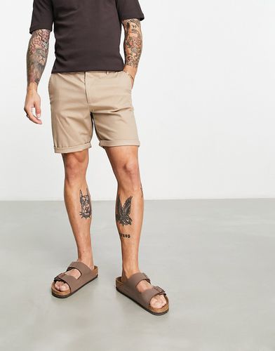 Short chino slim mi-long - Taupe - Asos Design - Modalova