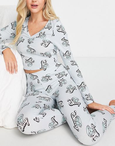 Slay - Ensemble de pyjama avec top à manches longues et legging - Asos Design - Modalova