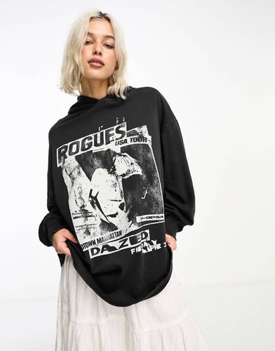 Sweat à capuche oversize avec imprimé Rogues - Asos Design - Modalova