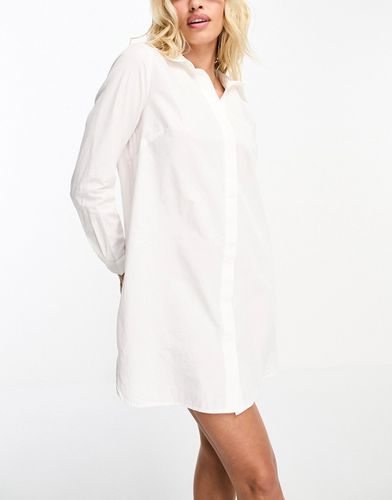 Poitrines généreuses - Robe chemise courte en coton - Asos Design - Modalova