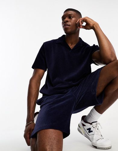 Polo décontracté d'ensemble en velours côtelé - Asos Design - Modalova