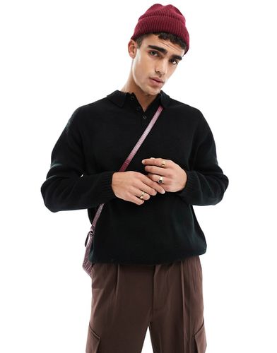 Polo oversize habillé en maille compacte - Asos Design - Modalova