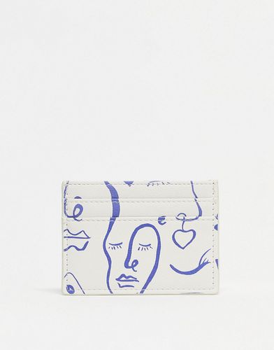 Porte-carte avec imprimé visage - ASOS DESIGN - Modalova