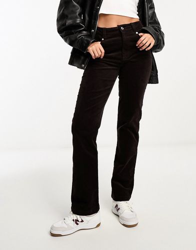 Pantalon coupe slim en velours côtelé - Chocolat - Asos Design - Modalova